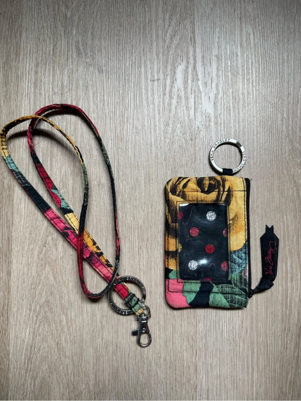 Vera Bradley Card Holder with Lanyard